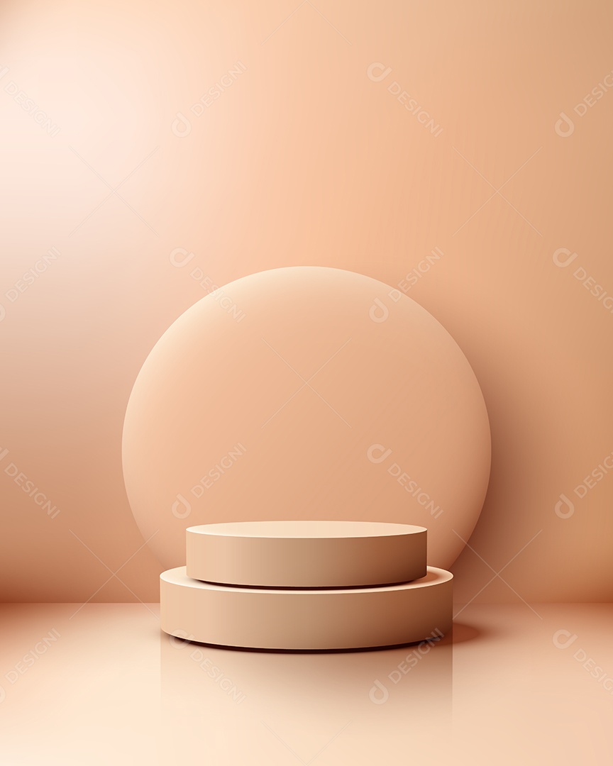 Modelo de Pódio Vetor Ilustração EPS Editável