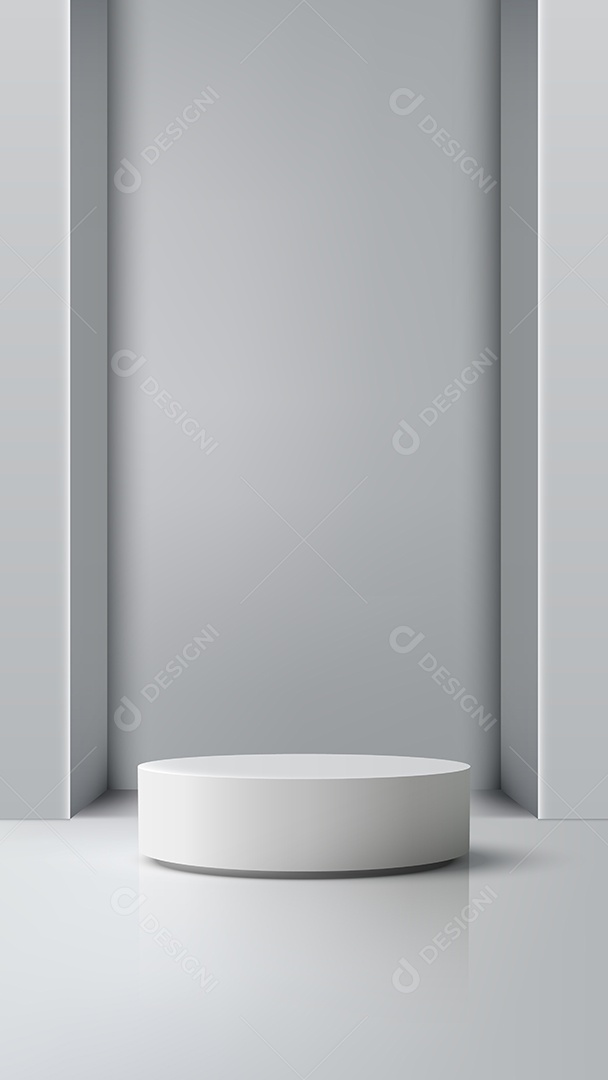 Modelo de Pódio Vetor Ilustração EPS Editável