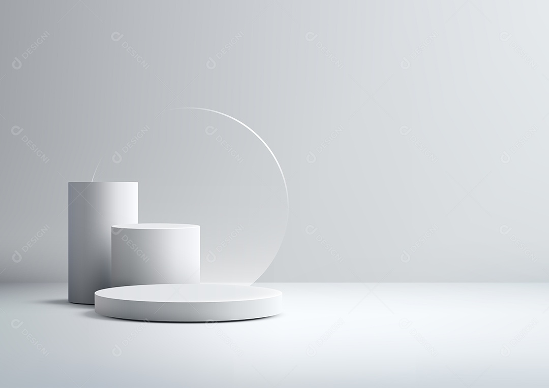 Modelo de Pódio Vetor Ilustração EPS Editável