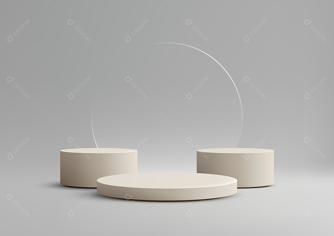 Modelo de Pódio Vetor Ilustração EPS Editável