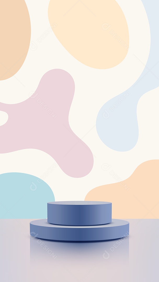 Modelo de Pódio Vetor Ilustração EPS Editável