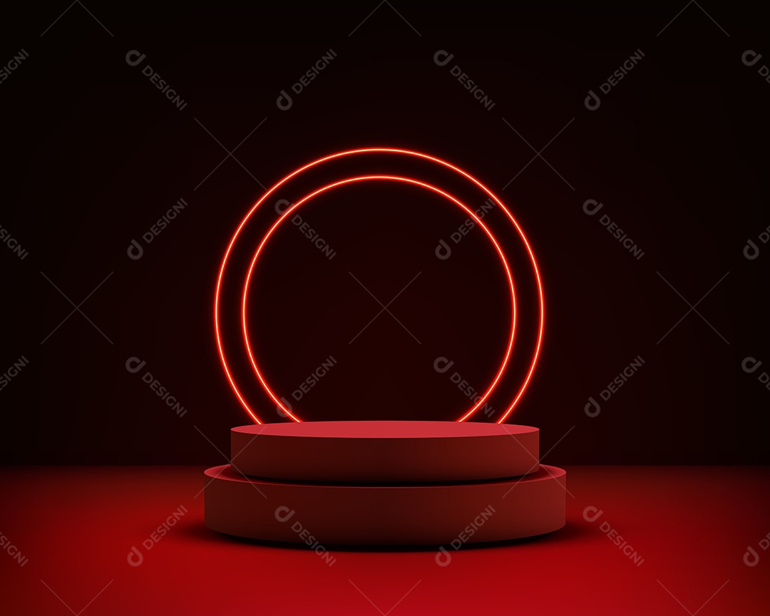 Modelo de Pódio Vetor Ilustração EPS Editável