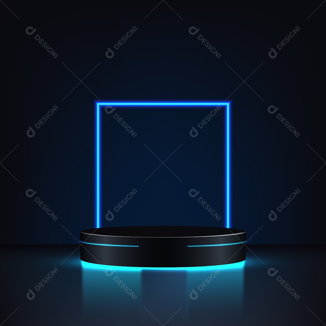 Modelo de Pódio Vetor Ilustração EPS Editável