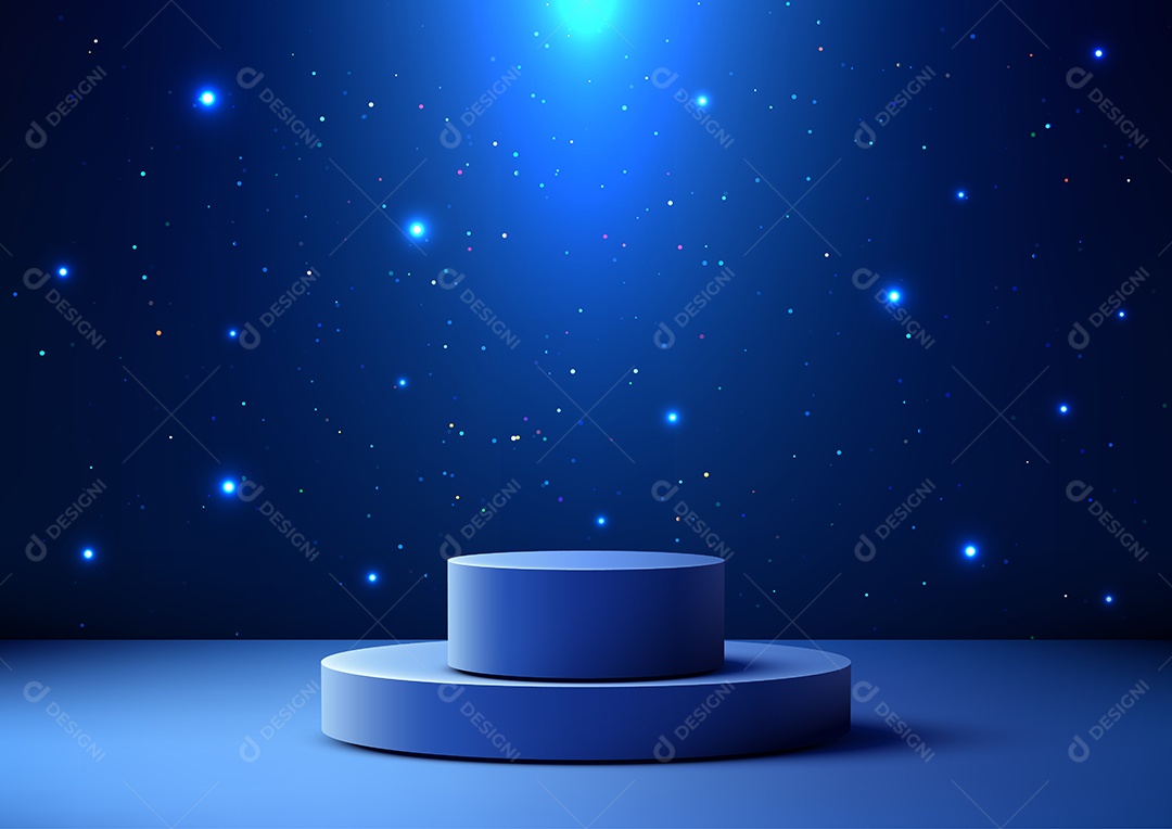 Modelo de Pódio Vetor Ilustração EPS Editável