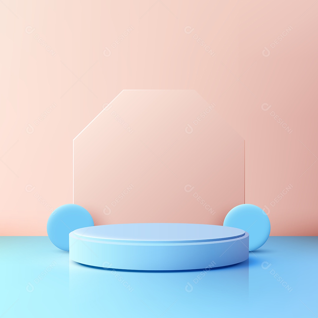 Modelo de Pódio Vetor Ilustração EPS Editável