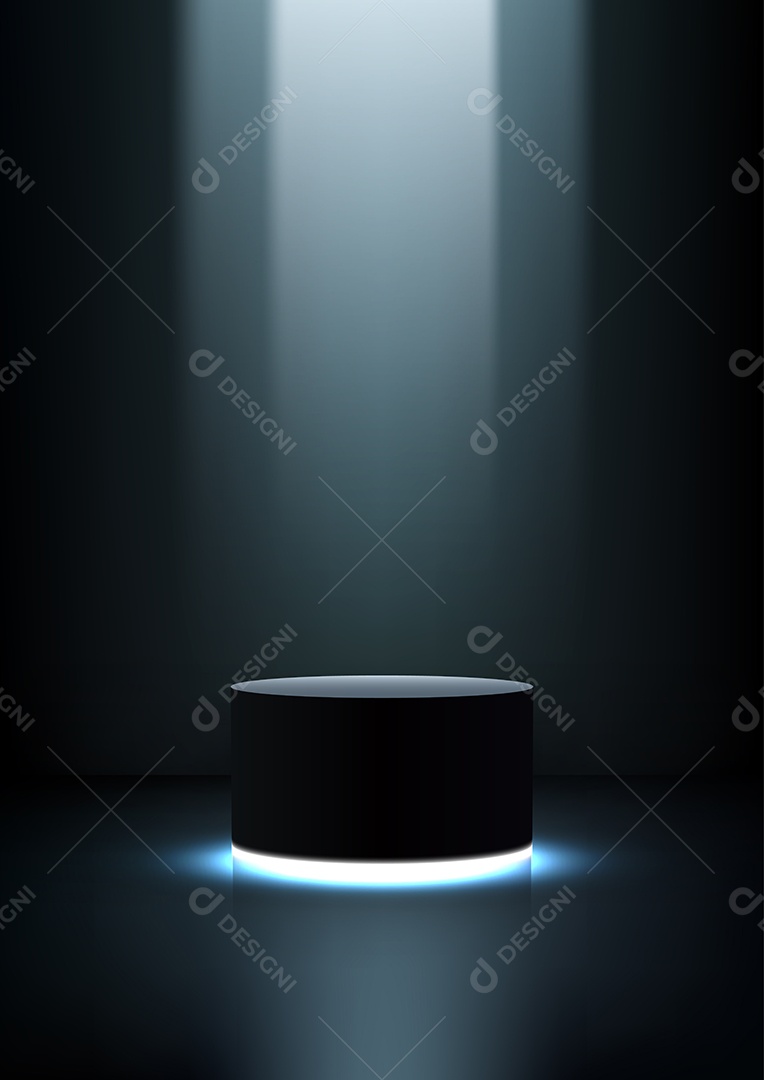 Modelo de Pódio Vetor Ilustração EPS Editável