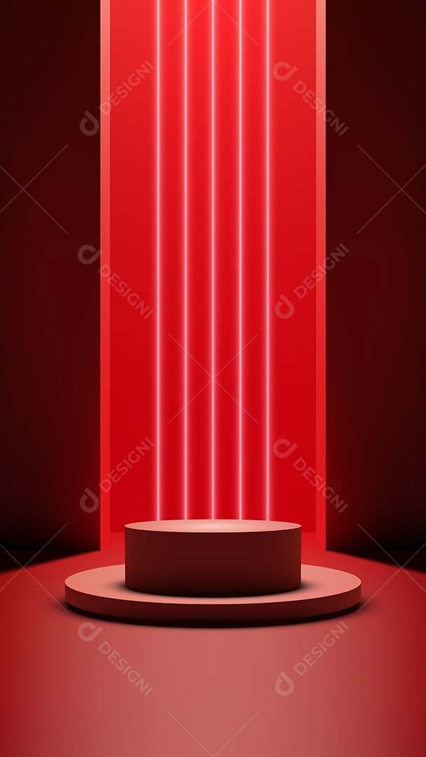 Modelo de Pódio Vetor Ilustração EPS Editável