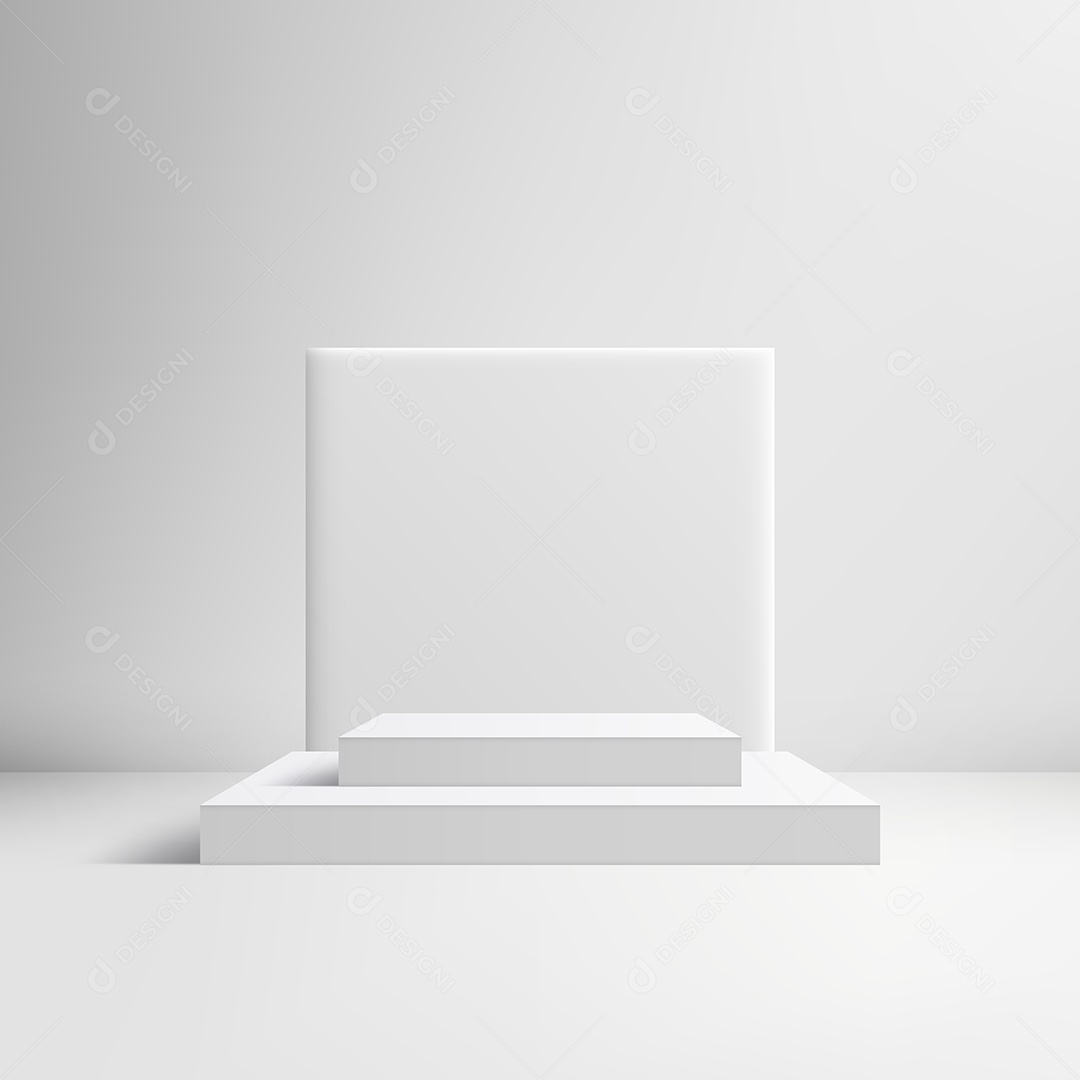 Modelo de Pódio Vetor Ilustração EPS Editável