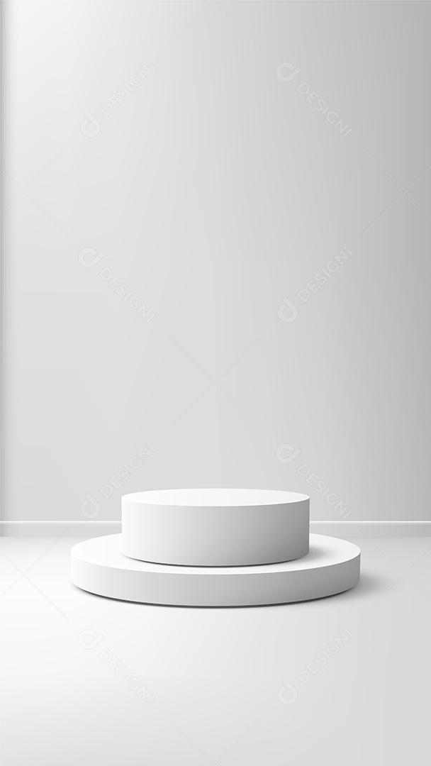 Modelo de Pódio Vetor Ilustração EPS Editável