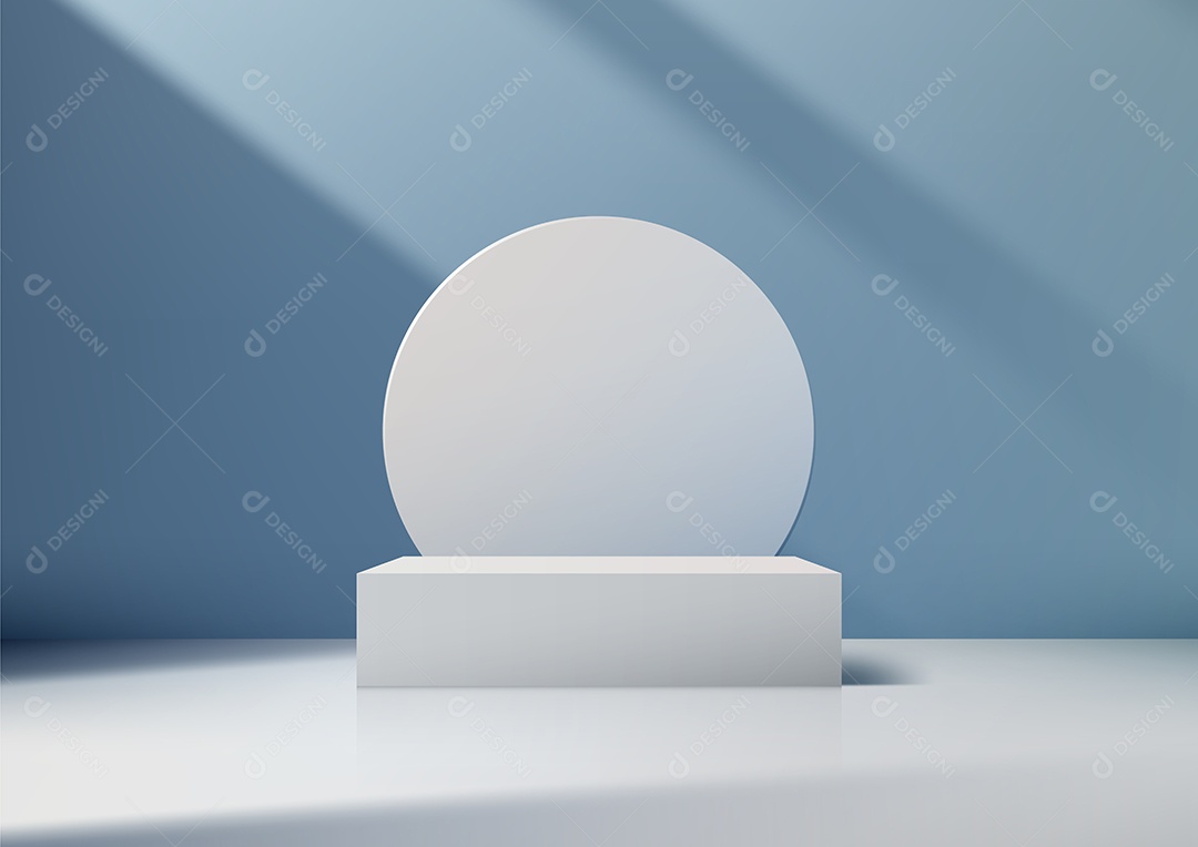 Modelo de Pódio Vetor Ilustração EPS Editável