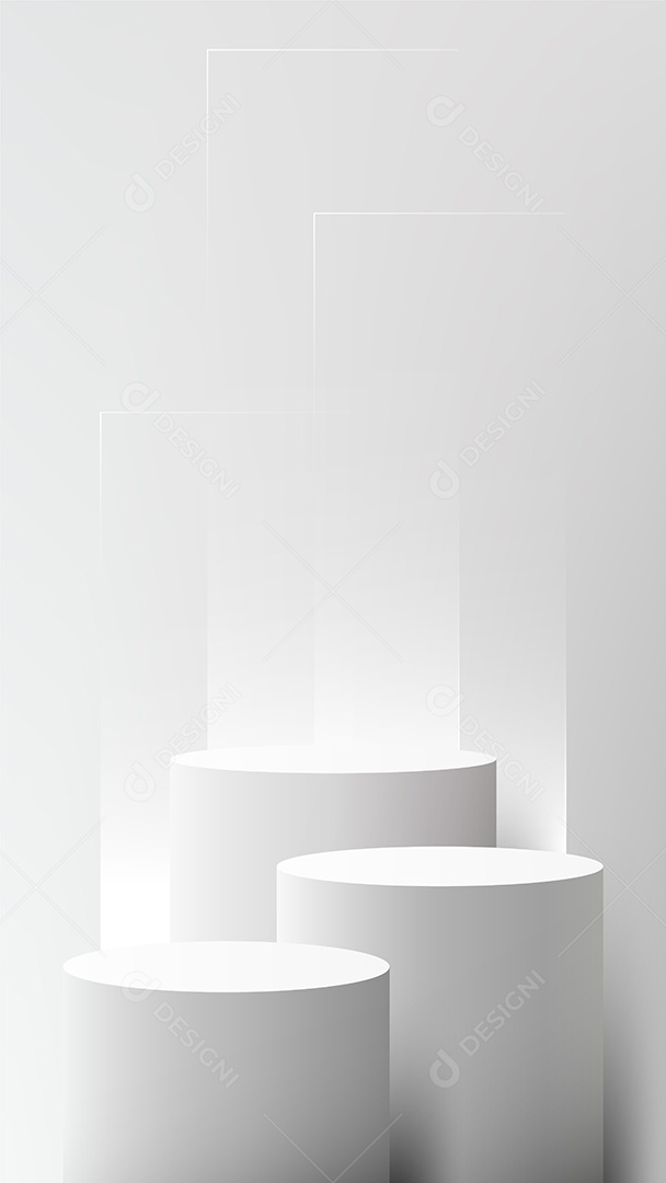 Modelo de Pódio Vetor Ilustração EPS Editável