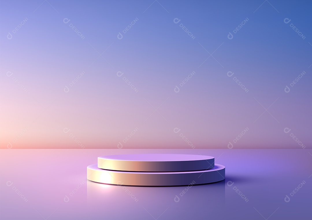 Modelo de Cenário de Pódio Vetor EPS Editável