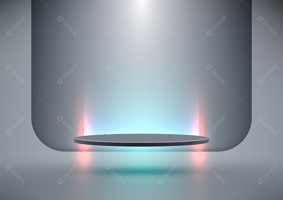 Modelo de Cenário de Pódio Vetor EPS Editável