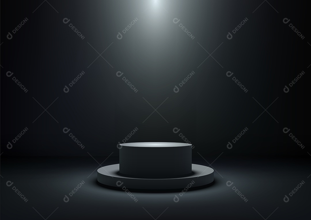 Modelo de Cenário de Pódio Vetor EPS Editável