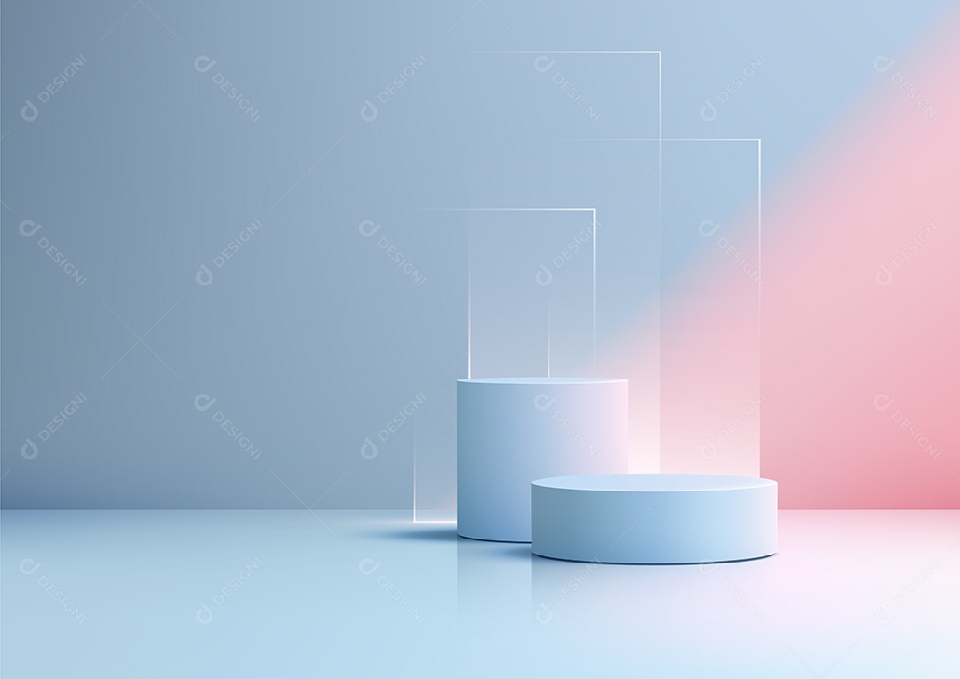 Modelo de Cenário de Pódio Vetor EPS Editável