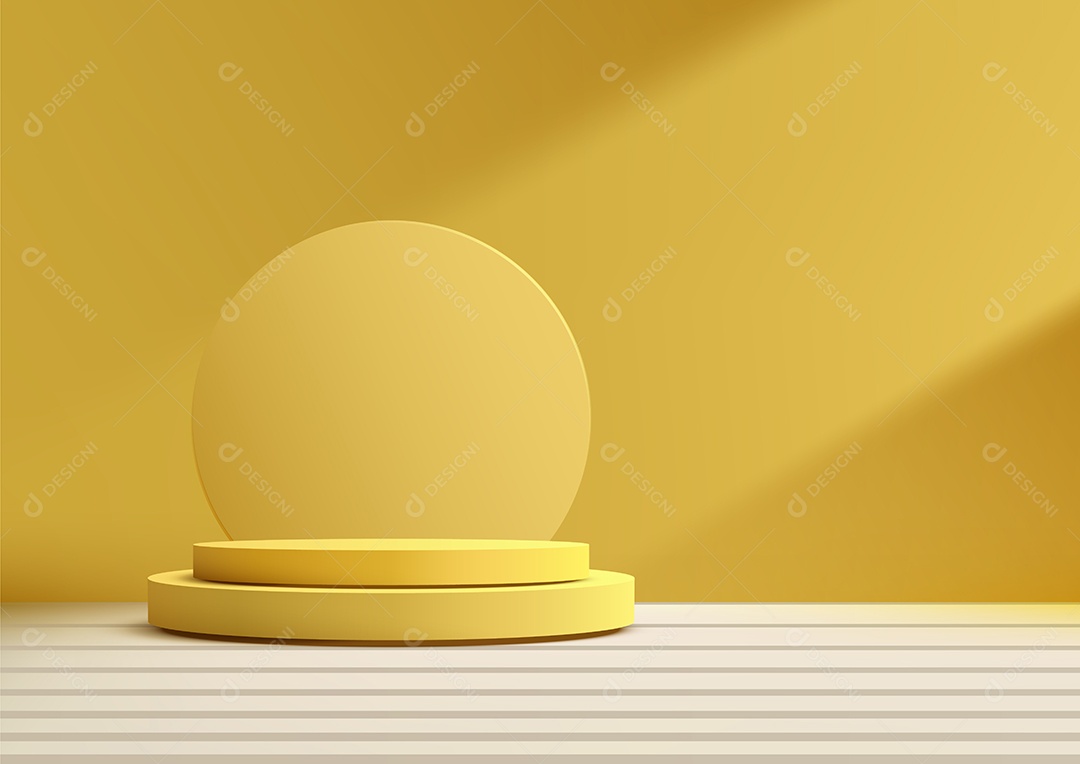 Modelo de Cenário de Pódio Vetor EPS Editável