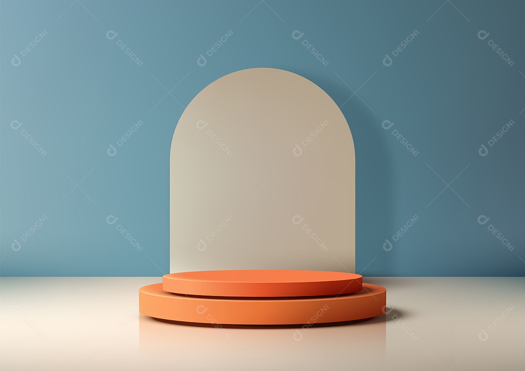 Modelo de Cenário de Pódio Vetor EPS Editável