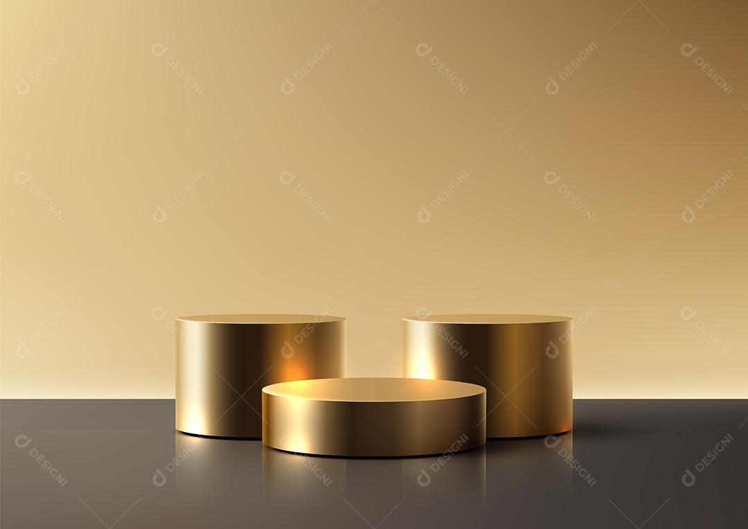 Modelo de Cenário de Pódio Vetor EPS Editável