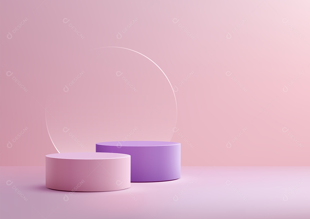 Modelo de Cenário de Pódio Vetor EPS Editável