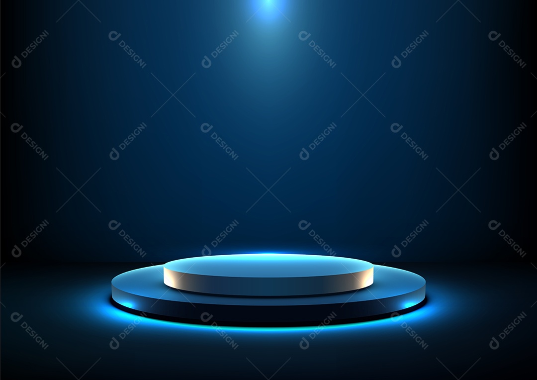 Modelo de Cenário de Pódio Vetor EPS Editável