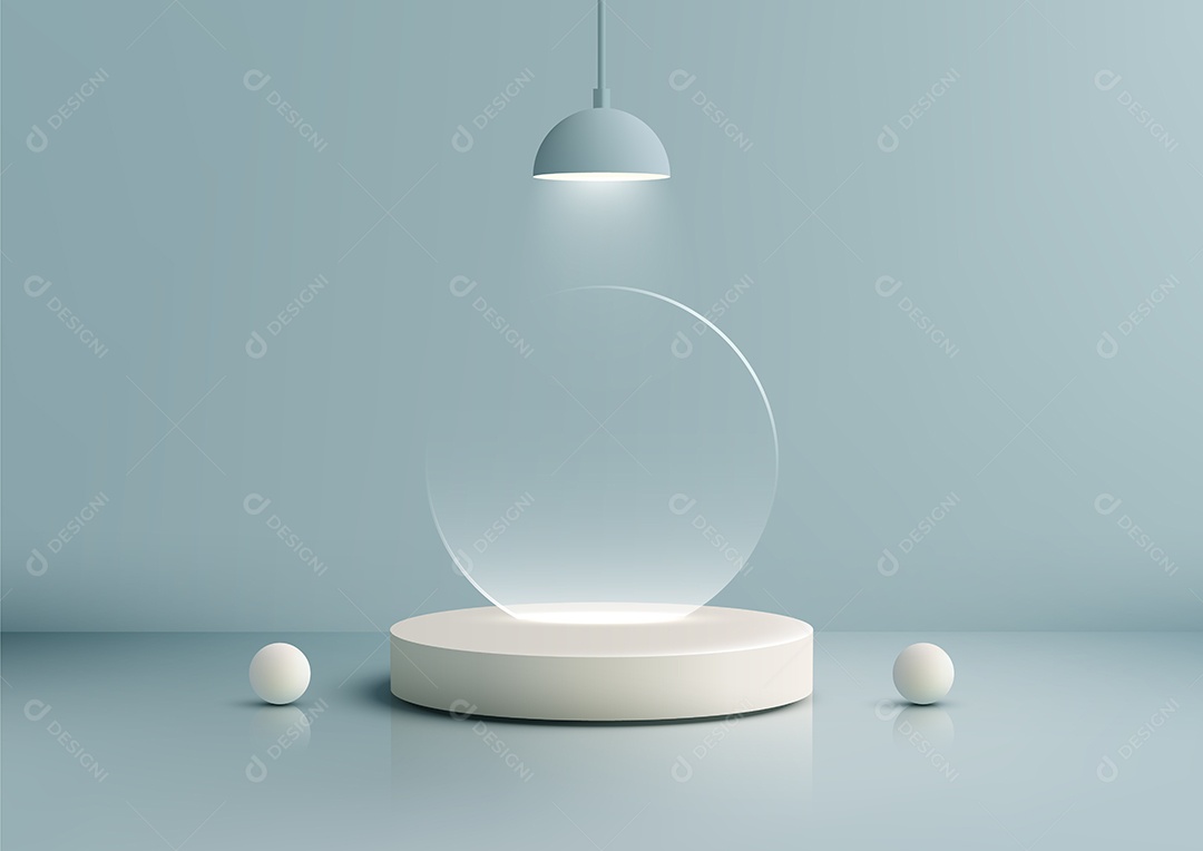 Modelo de Cenário de Pódio Vetor EPS Editável