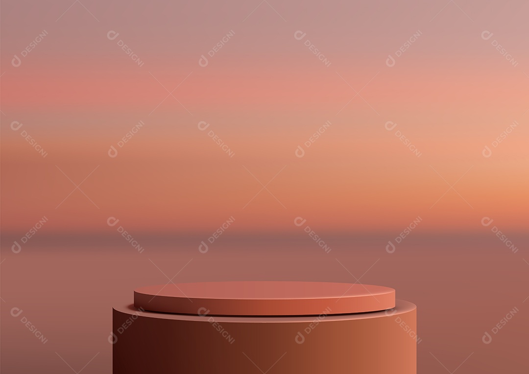 Modelo de Cenário de Pódio Vetor EPS Editável