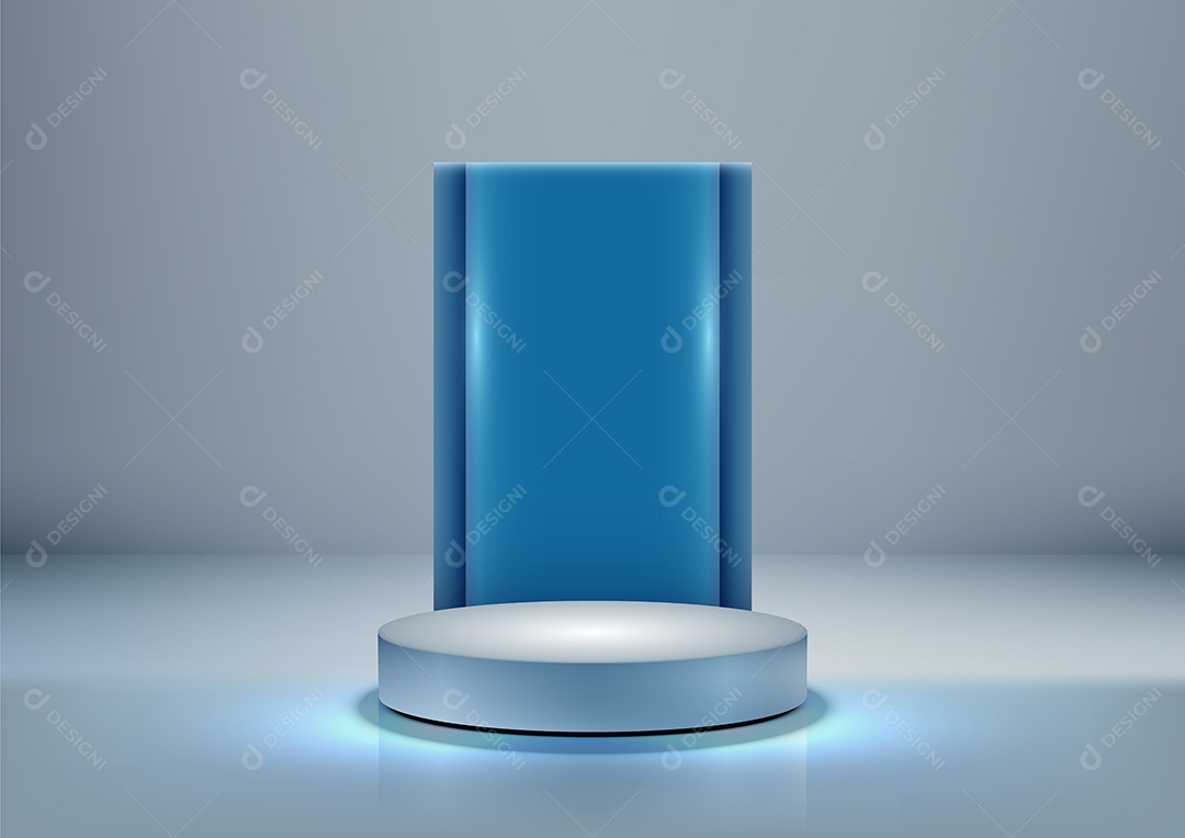 Modelo de Cenário de Pódio Vetor EPS Editável