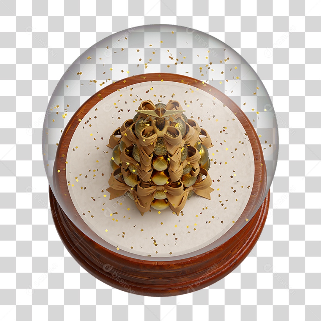 Árvore de Natal em Globo PNG Transparente