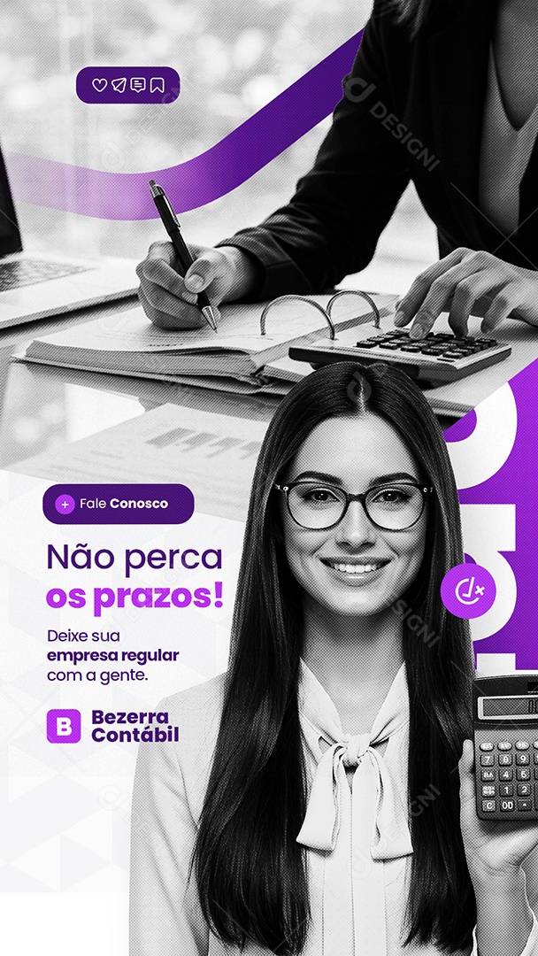 Story Contabilidade Não Perca os Prazos Social Media PSD Editável