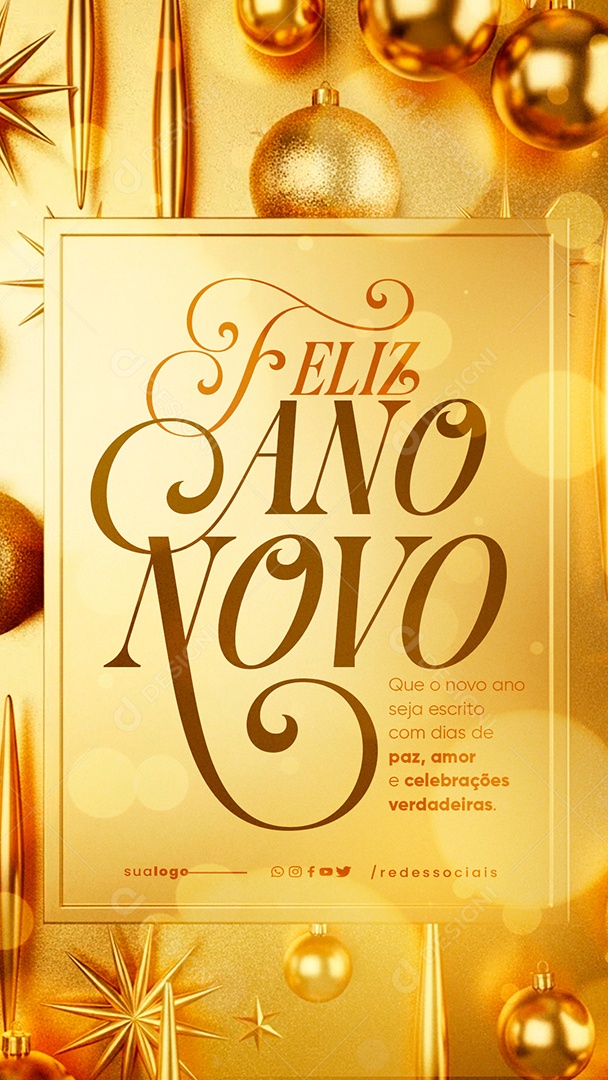 Story Feliz Natal 25 de Dezembro Social Media PSD Editável