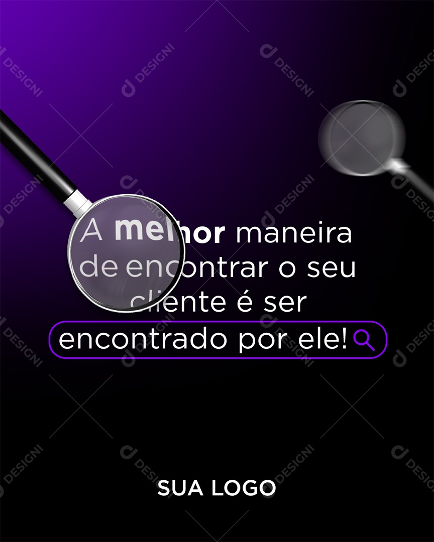 Marketing Digital a Melhor Maneira de Encontrar o Seu Cliente Social Media PSD Editável