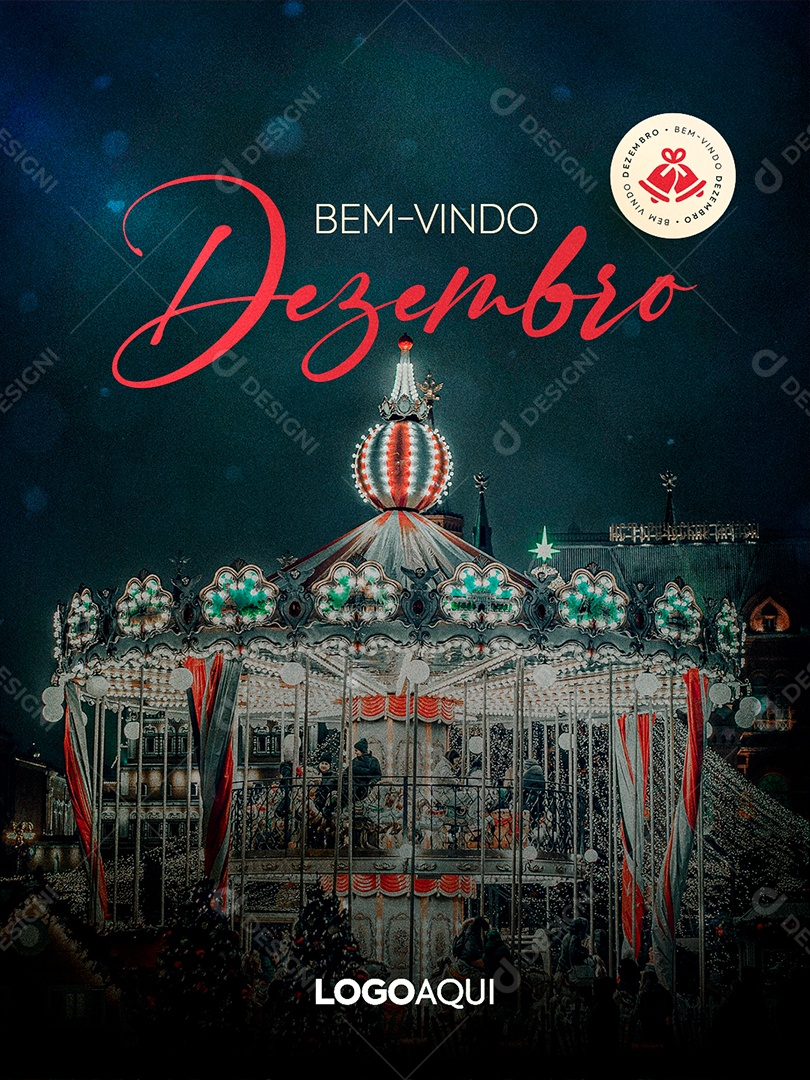 Bem Vindo Dezembro Feed Social Media PSD Editável