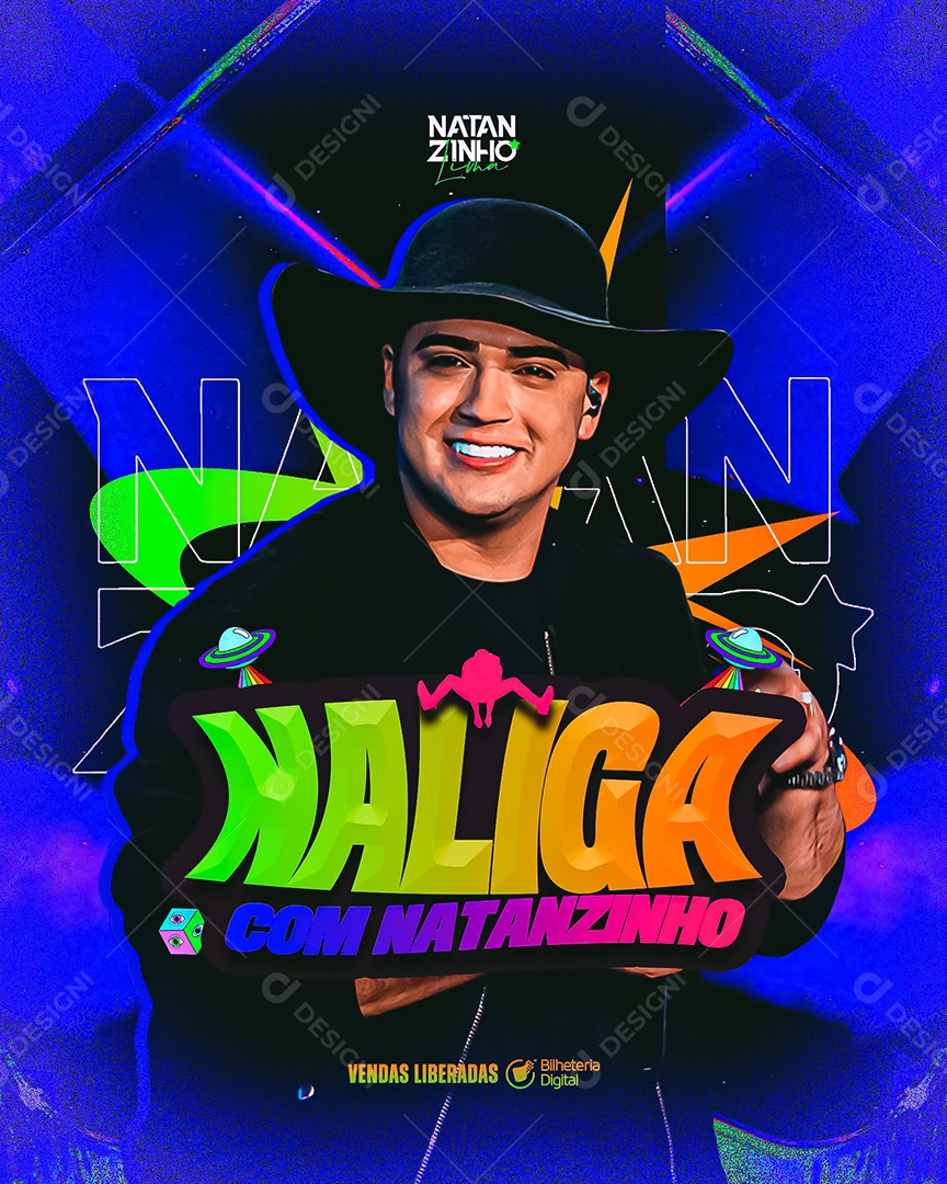 Flyer Feed Na Liga Natanzinho Social Media PSD Editável