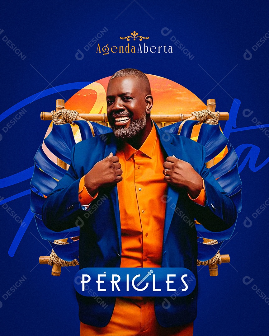 Flyer Feed Péricles Agenda Aberta Social Media PSD Editável