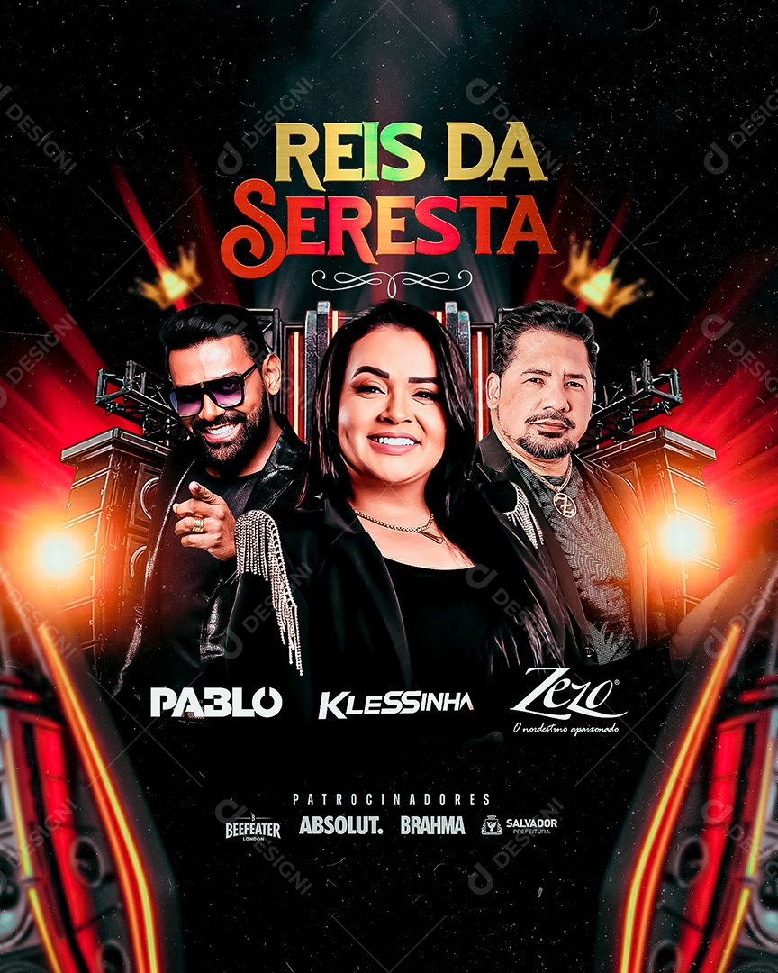 Flyer Feed Reis da Seresta Social Media PSD Editável