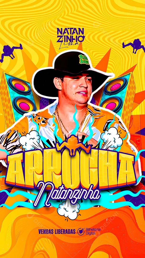 Flyer Story Arrocha Natanzinho Social Media PSD Editável