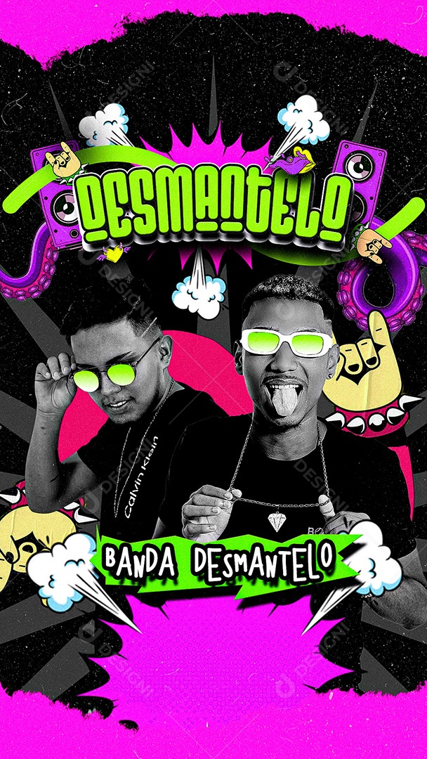 Flyer Story Desmantelo Banda Desmantelo Social Media PSD Editável