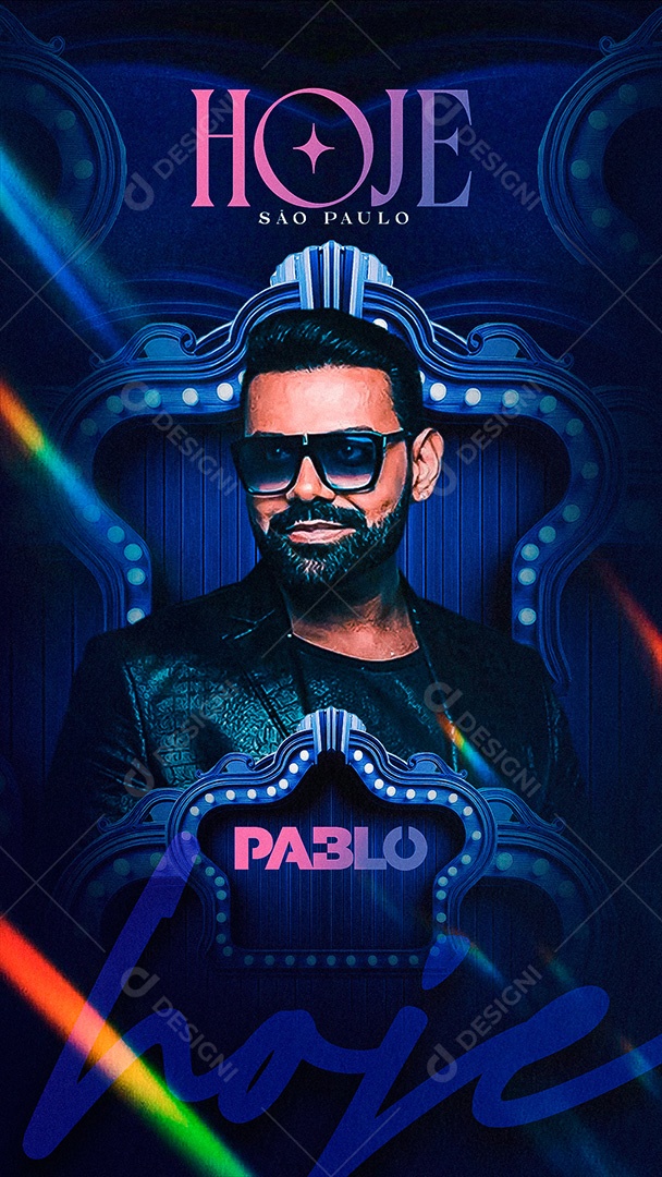 Flyer Story Hoje São Paulo Pablo Social Media PSD Editável