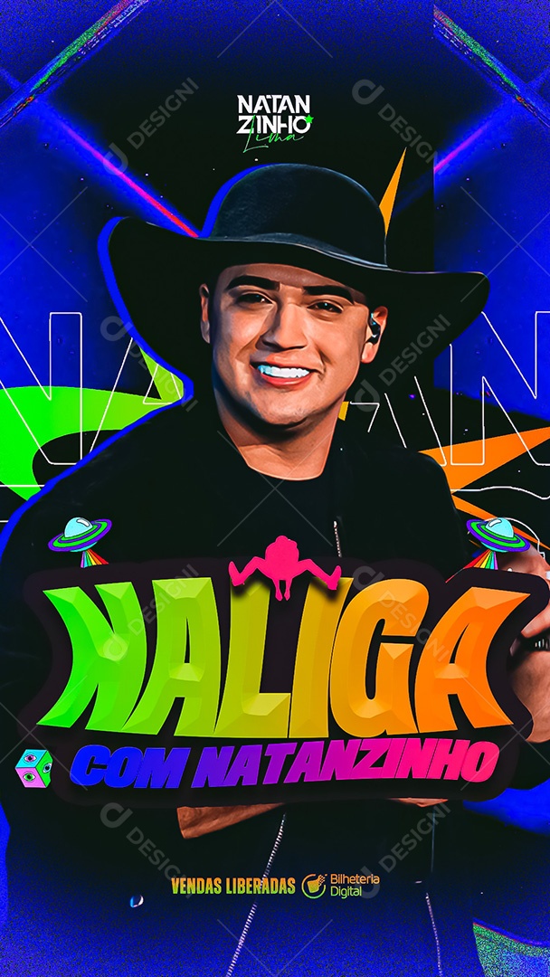 Flyer Story Na Liga Natanzinho Social Media PSD Editável