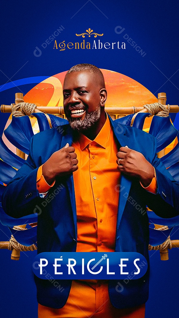 Flyer Story Péricles Agenda Aberta Social Media PSD Editável