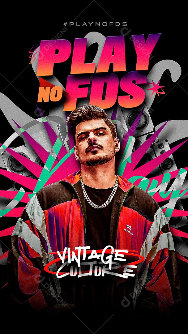 Flyer Story Play no FDS Social Media PSD Editável