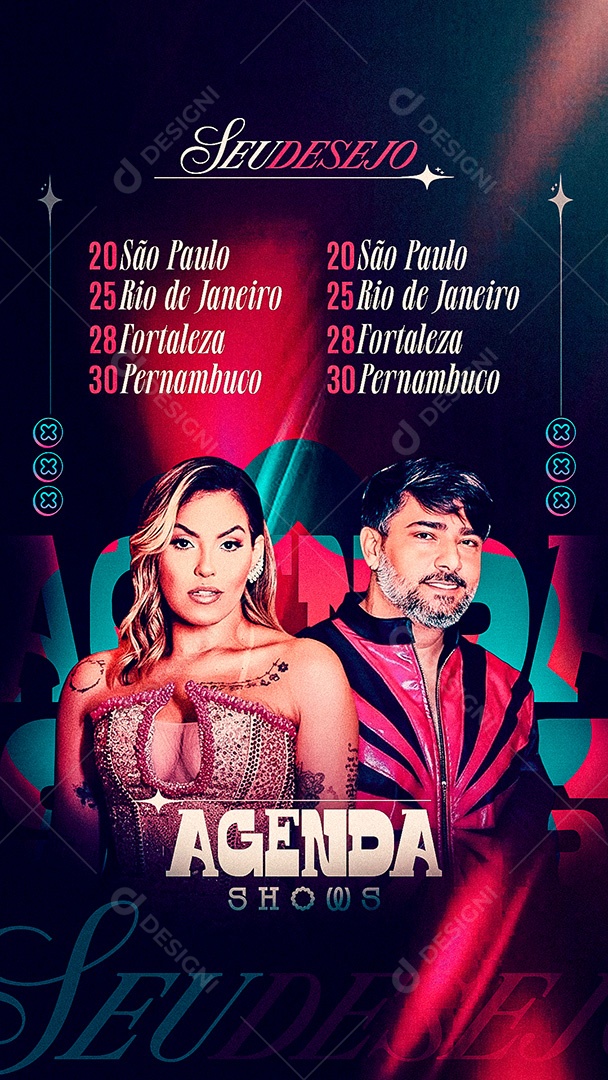 Flyer Story Seu Desejo Social Media PSD Editável