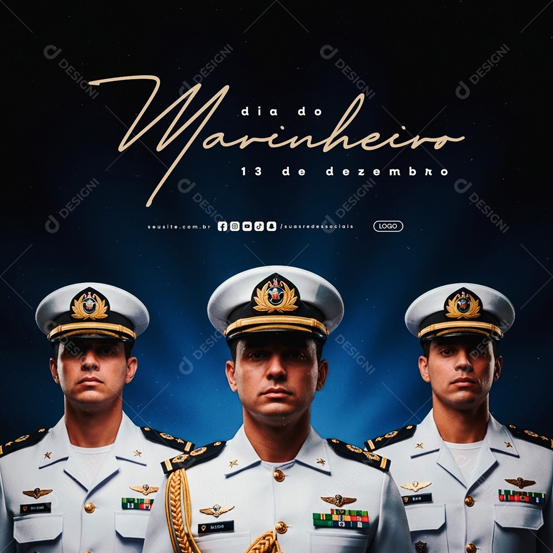 Dia do Marinheiro 13 de Dezembro Social Media PSD Editável