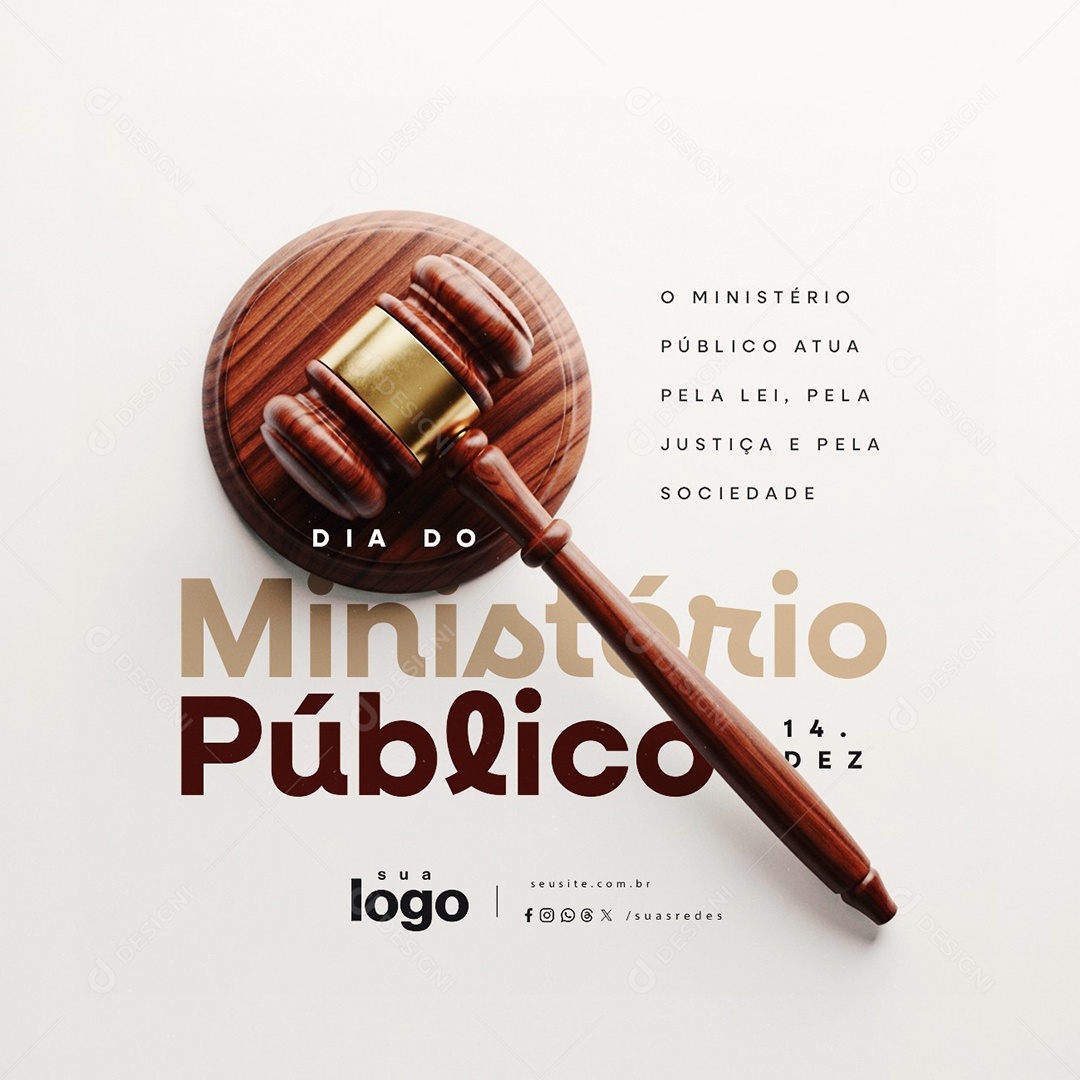 Dia do Ministério Público 14 de Dezembro Social Media PSD Editável