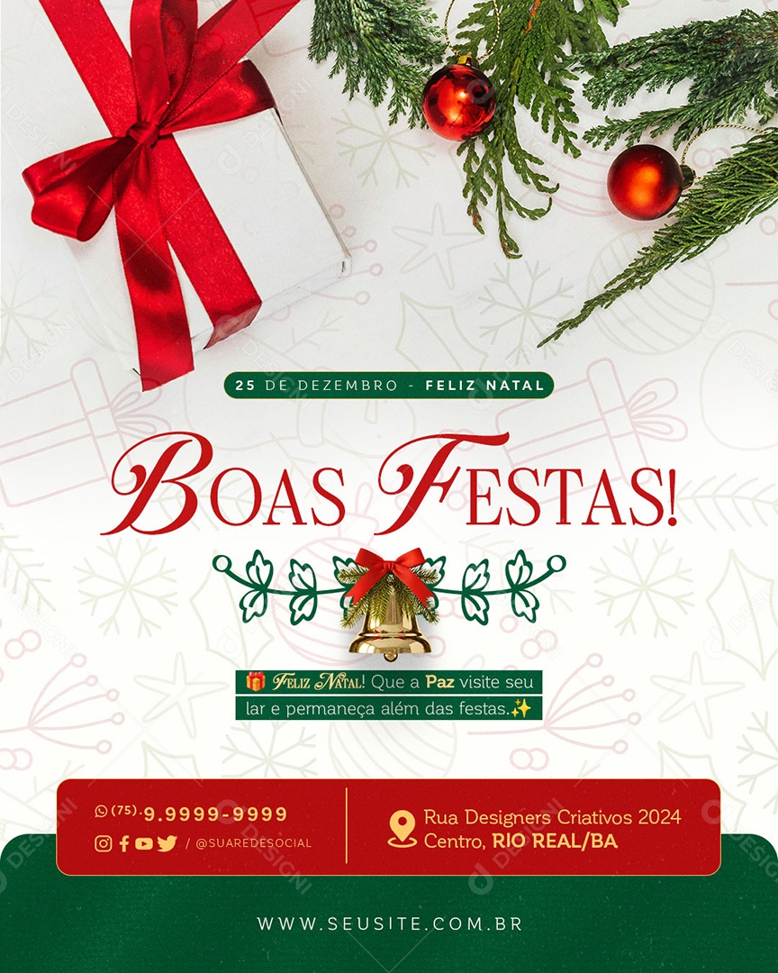Feliz Natal 25 de Dezembro Boas Festas Social Media PSD Editável(14)