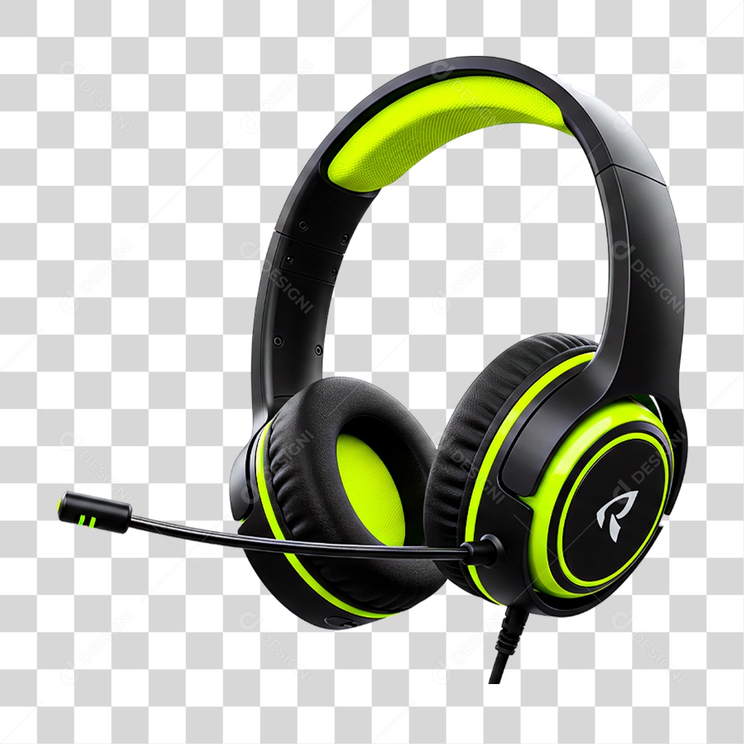 Fone Gamer PNG Transparente