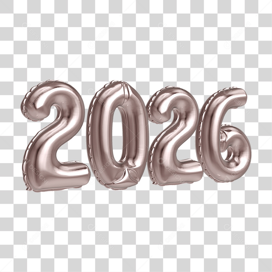 Balões 2026 Ano Novo PNG Transparente
