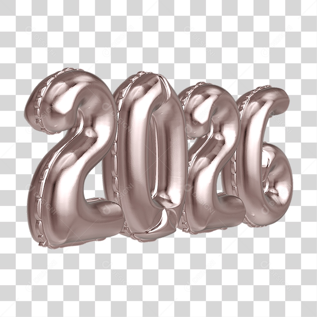 Balões 2026 Ano Novo PNG Transparente