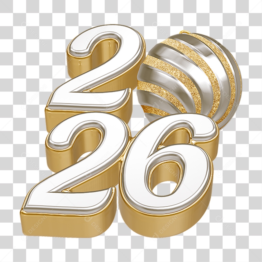 Balões 2026 Ano Novo PNG Transparente