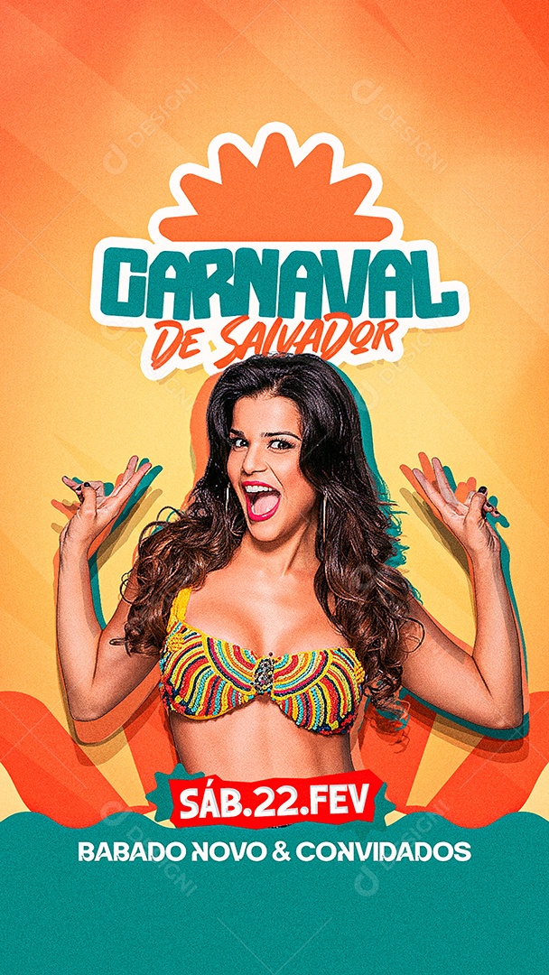 Story Flyer Carnaval de Salvador Social Media PSD Editável